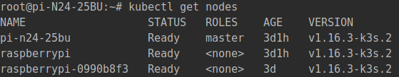 Cluster nodes