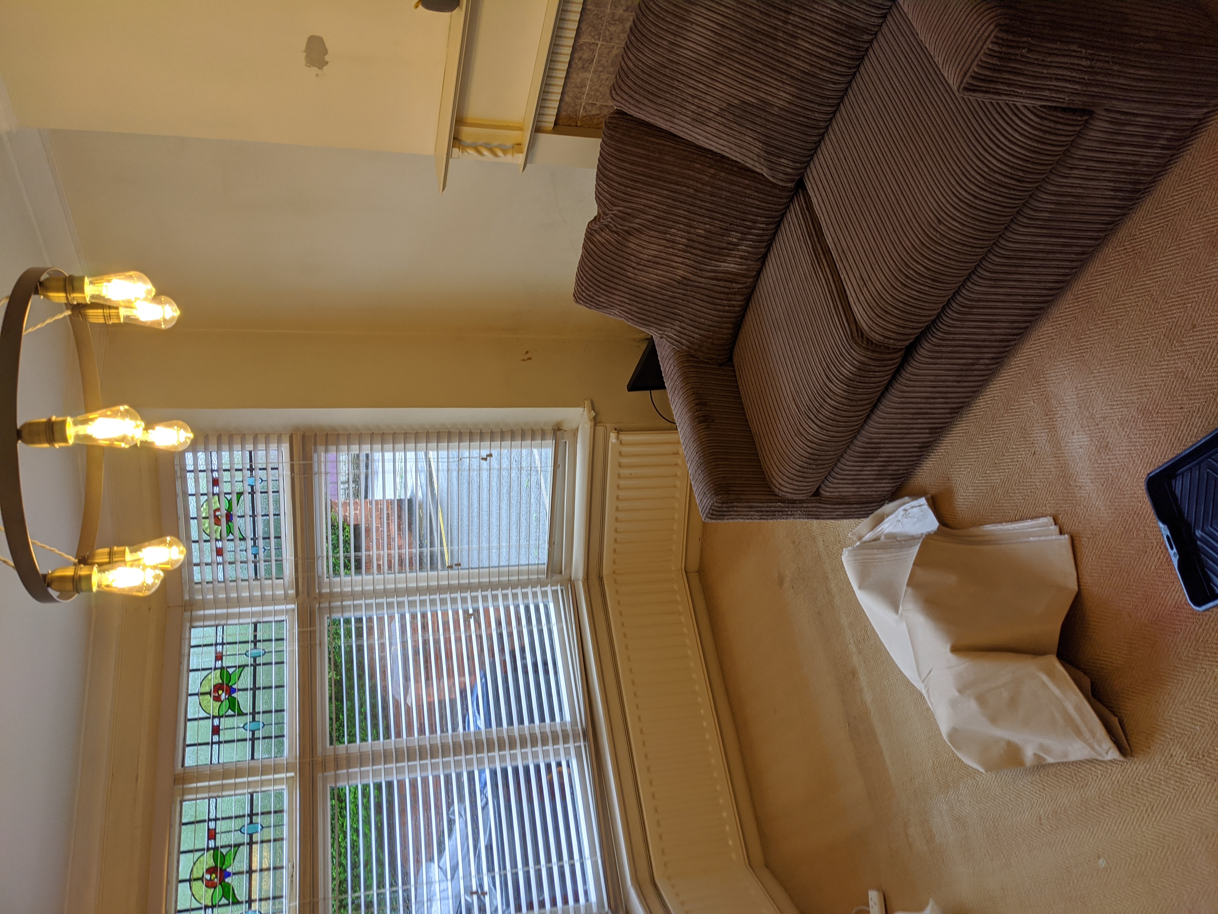 Dining room before re-decoration and window seat